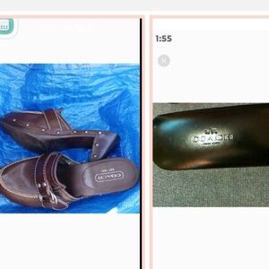 Coach Dark Brown Leather Footwear